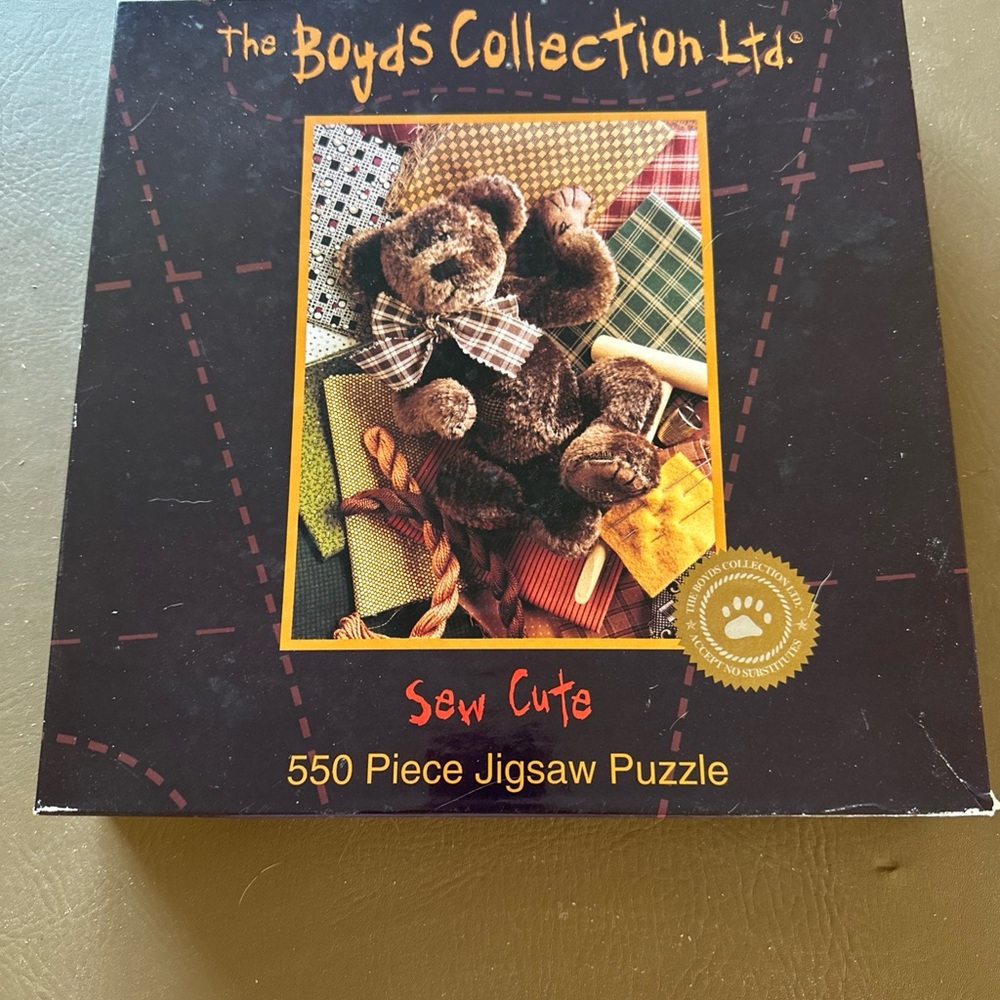 Sew Cute Jigsaw Puzzle - Brown